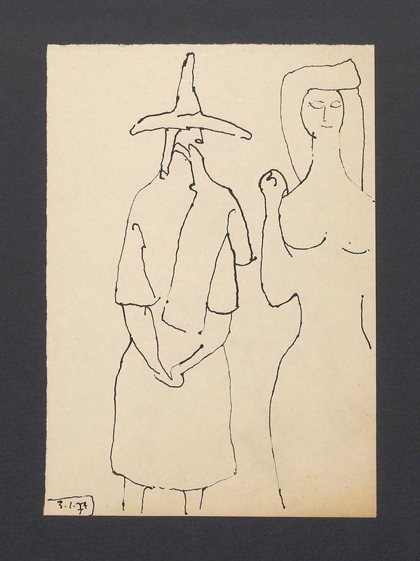 Sylwetki kobiety i mężczyzny