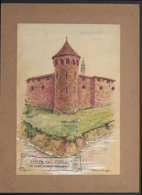 Kalisz - baszta tzw. "Wielka", na północ od Bramy Wrocławskiej (próba rekonstrukcji)