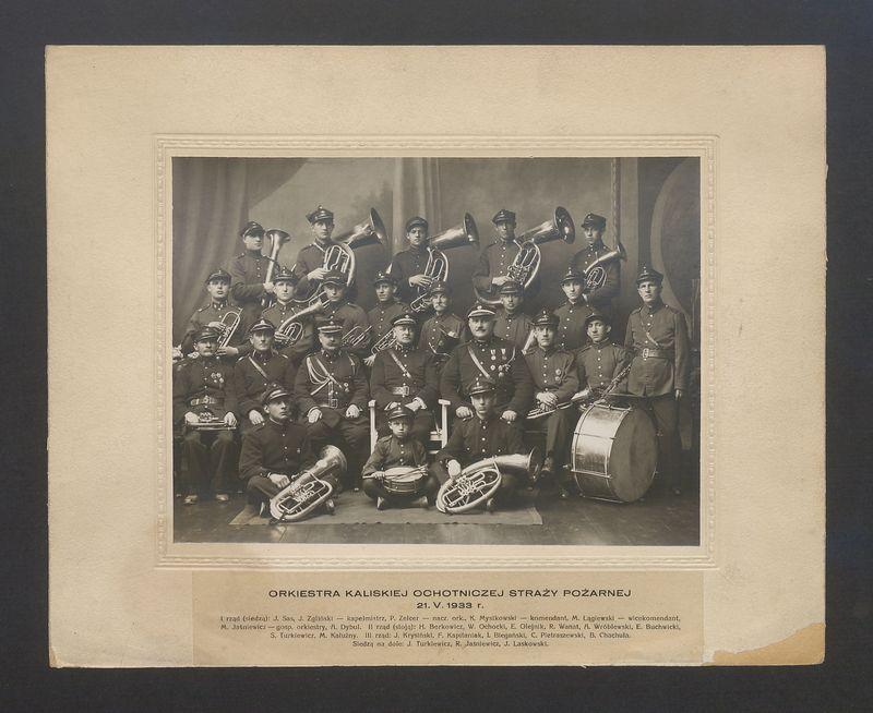Orkiestra Kaliskiej Straży Pożarnej 21. V. 1933 r. 
