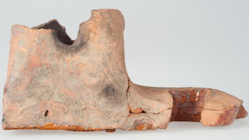 Kafel z rozetą w kółku z częścią w formie lilii