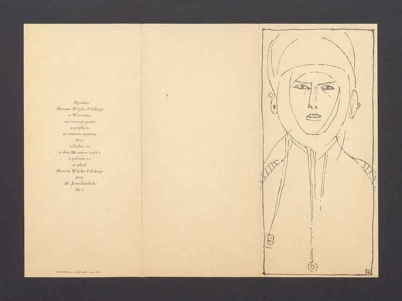 Zaproszenie na otwarcie wystawy w Muzeum Wojska Polskiego