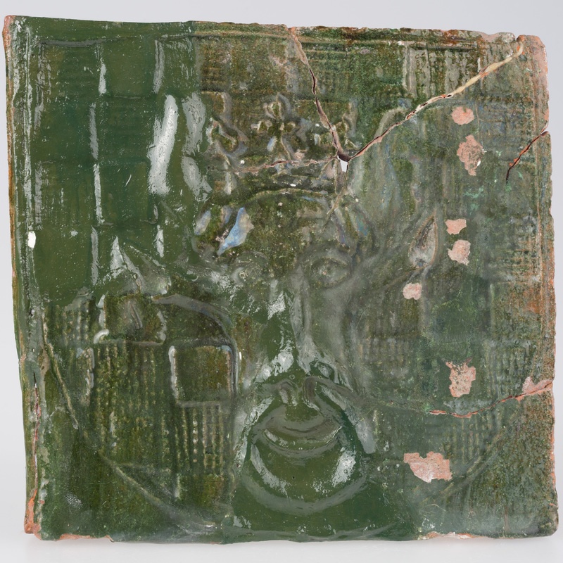 Kafel z herbem orła i ziemi kaliskiej