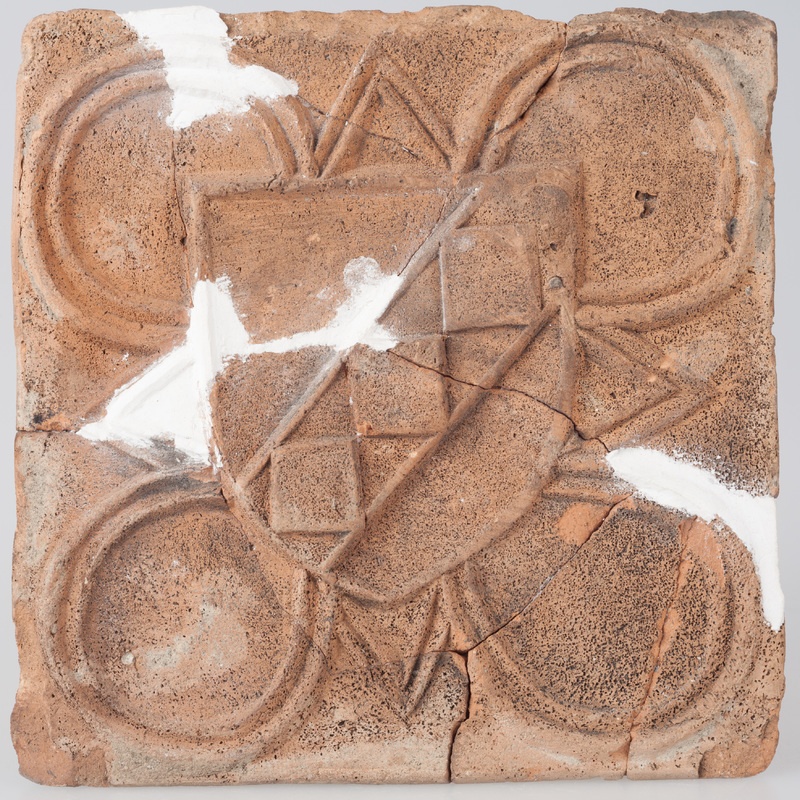 Kafel z herbem Dryja