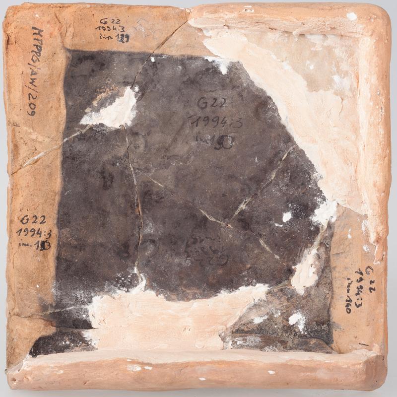 Kafel z postaciami Salomona i Heraklesa