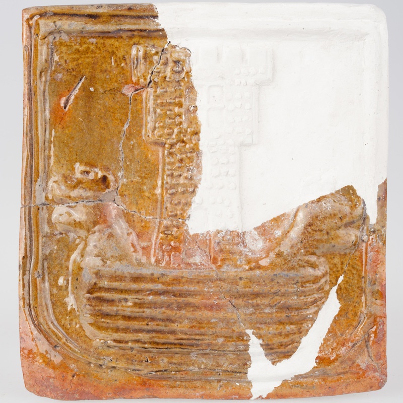 Kafel z herbem Korab