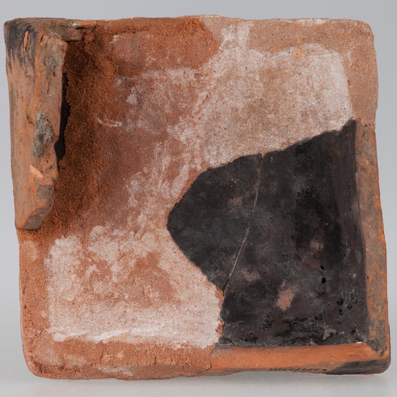 Kafel z wyobrażeniem sceny kuszenia Adama i Ewy