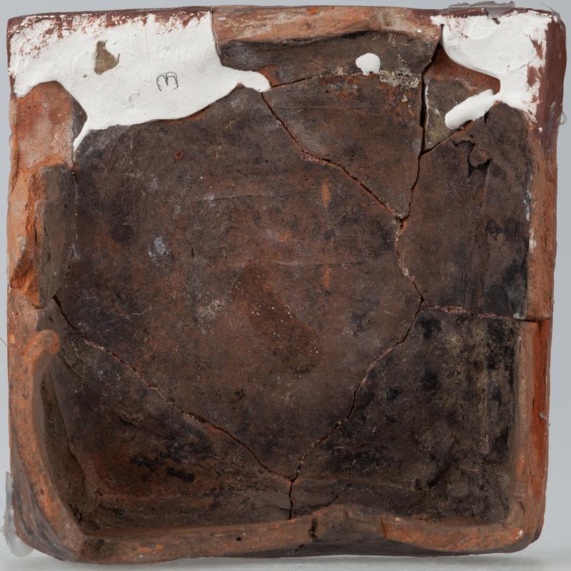 Kafel z herbem Pogoń z krzyżem jagiellońskim