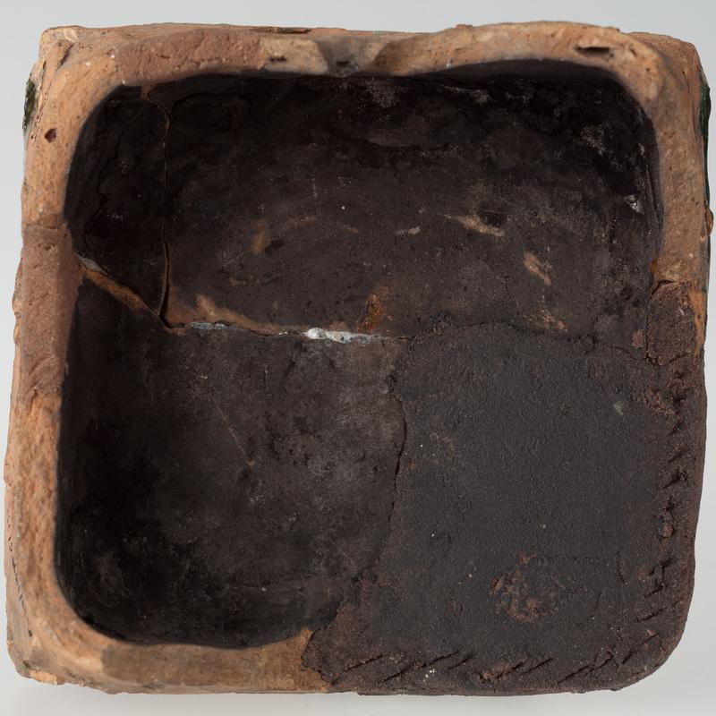 Kafel z wyobrażeniem Samsona walczącego z lwem