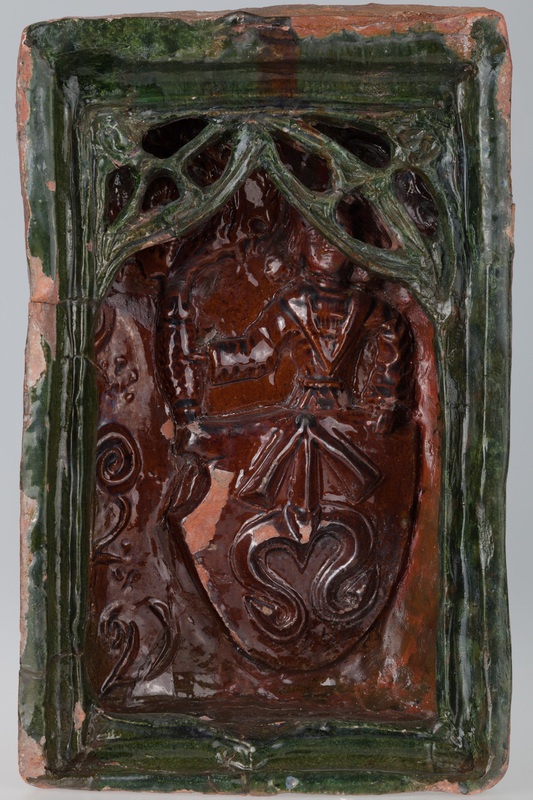 Kafel z tarczownikiem