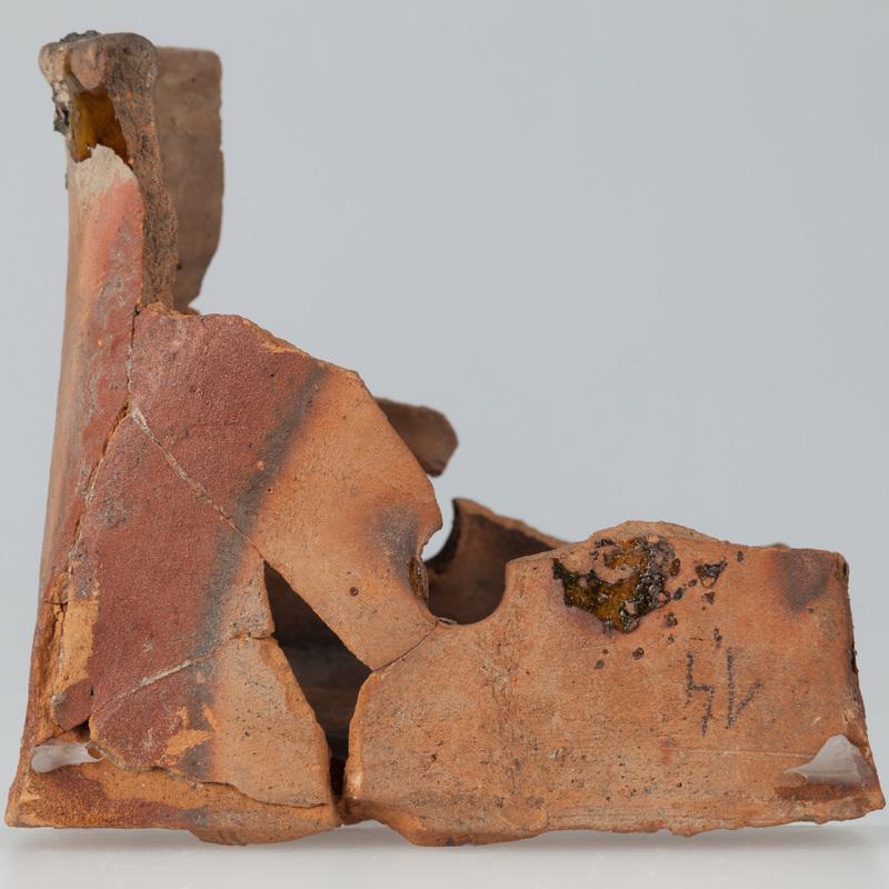 Kafel z rycerzem i herbem Orzeł