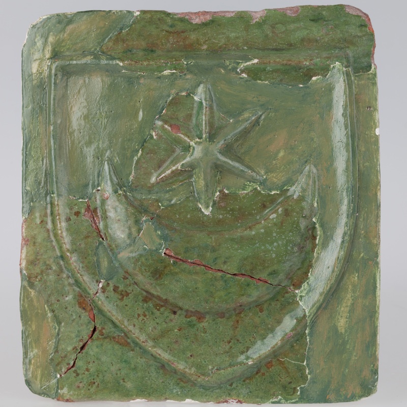 Kafel z herbem Leliwa