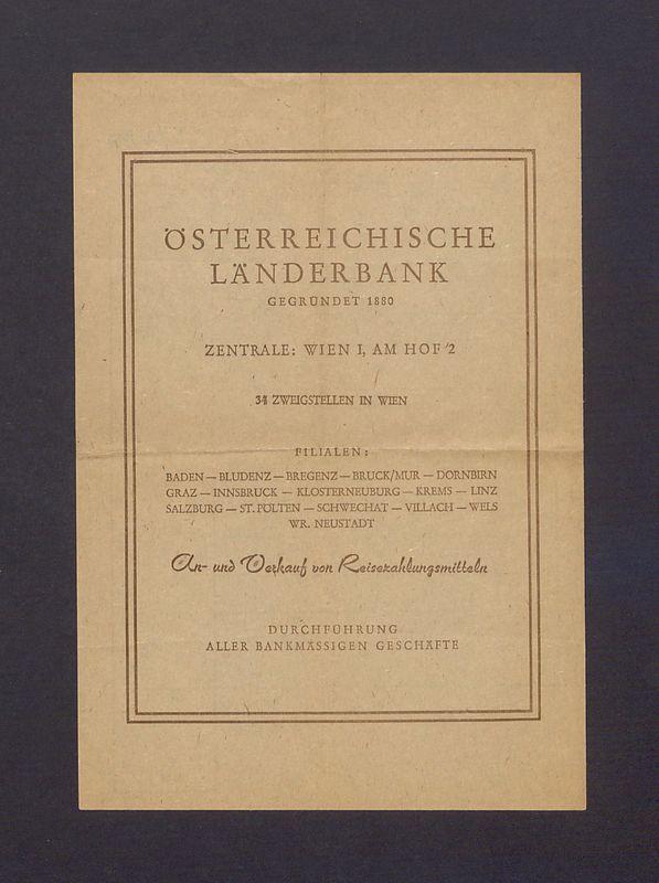 Rachunek za owoce spożyte w wagonie sypialnym austriackich kolei państwowych