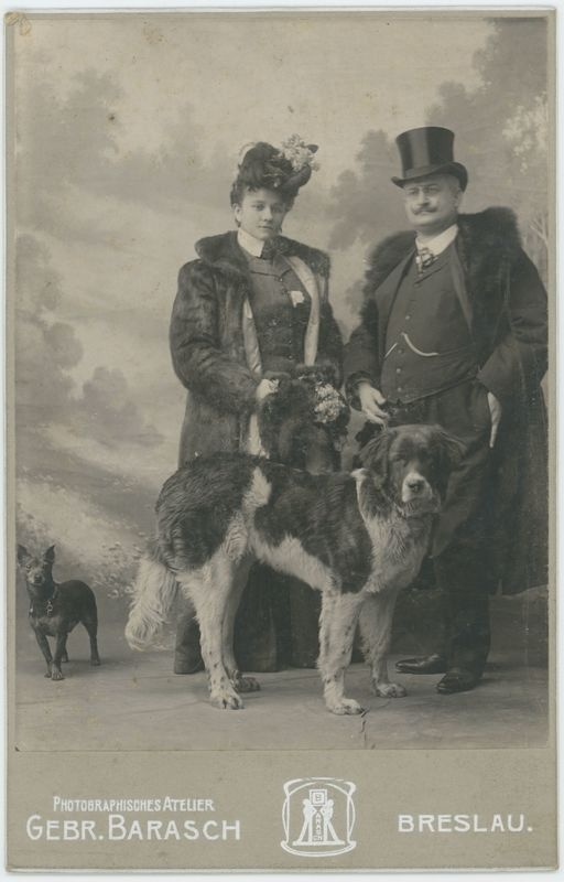 Portret pary z psami