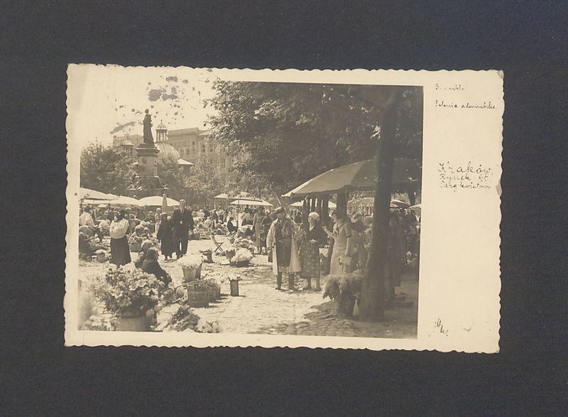 Kraków Rynek. Targ kwiatów