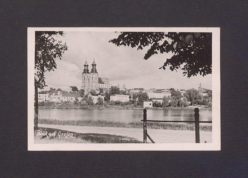 Widok na katedrę z zachodniego brzegu jeziora Jelonek.