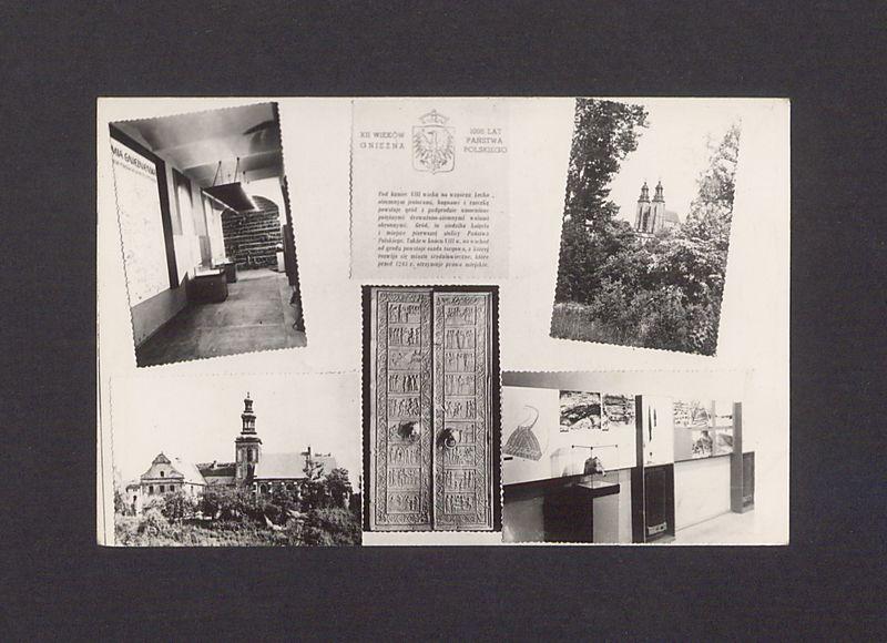 XII wieków Gniezna, 1000 lat państwa polskiego. Pocztówka z okazji tysiąclecia państwa polskiego.