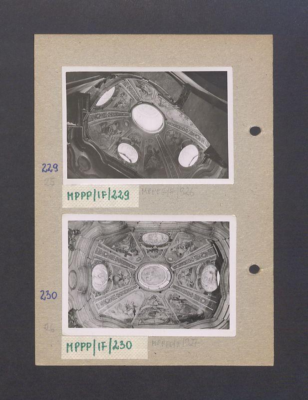 Wnętrze gnieźnieńskiej katedry. Kopuła jednej z kaplic.