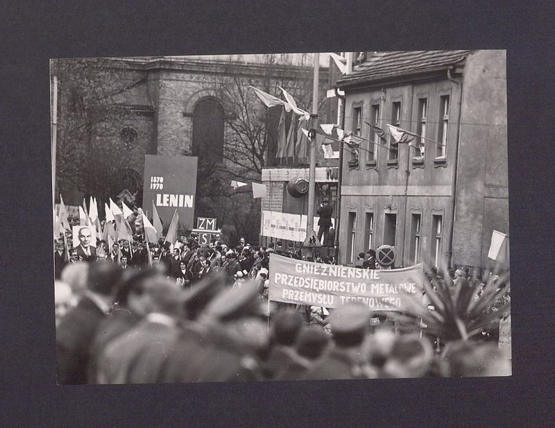 Obchody 1 Maja 1970 r. Pochód.