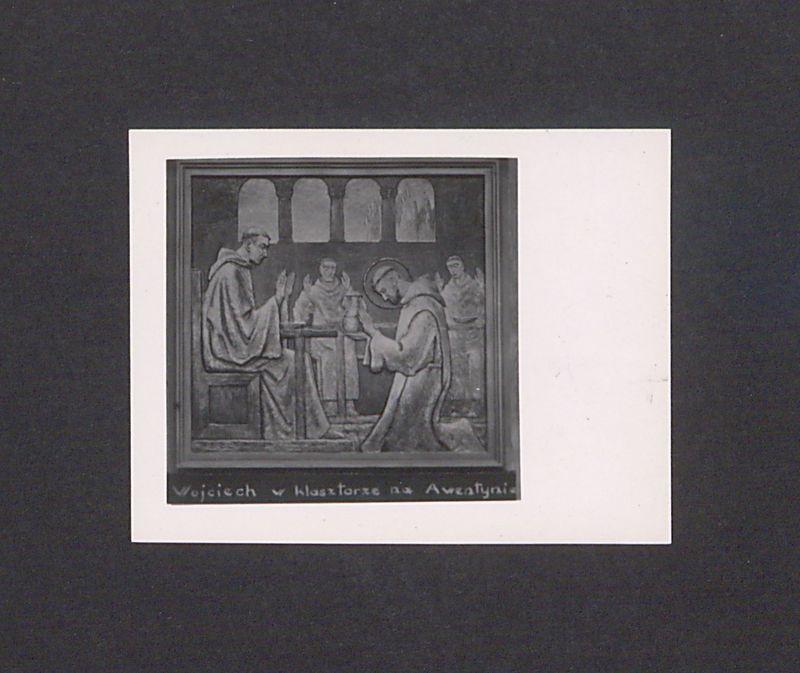 Płaskorzeźba ojca Efrema. Św. Wojciech w klasztorze na Awentynie.