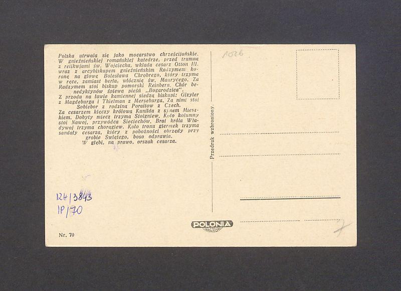 Koronacja pierwszego króla. Rok 1001, według Jana Matejki.