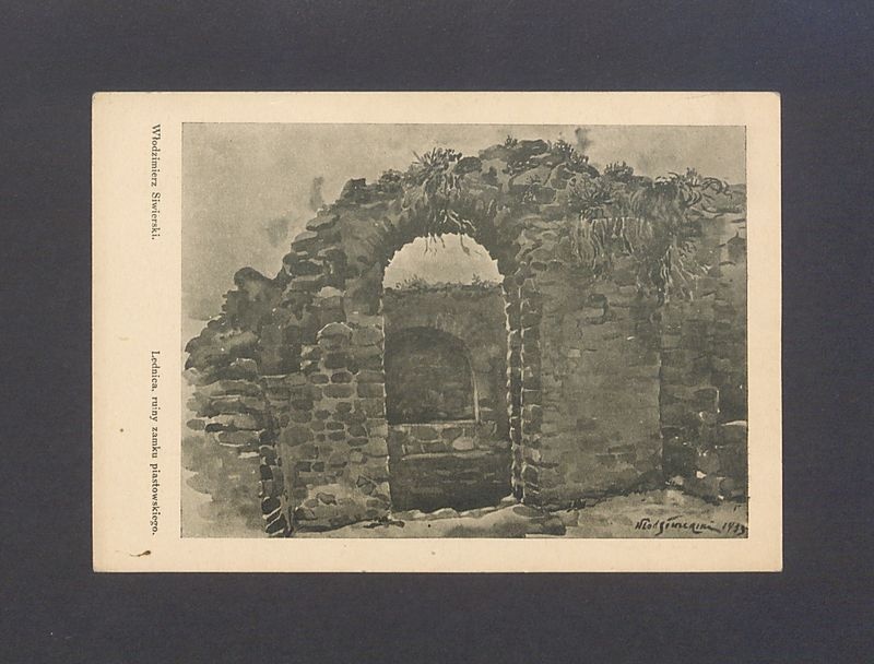 Lednica. Ruiny zamku piastowskiego.