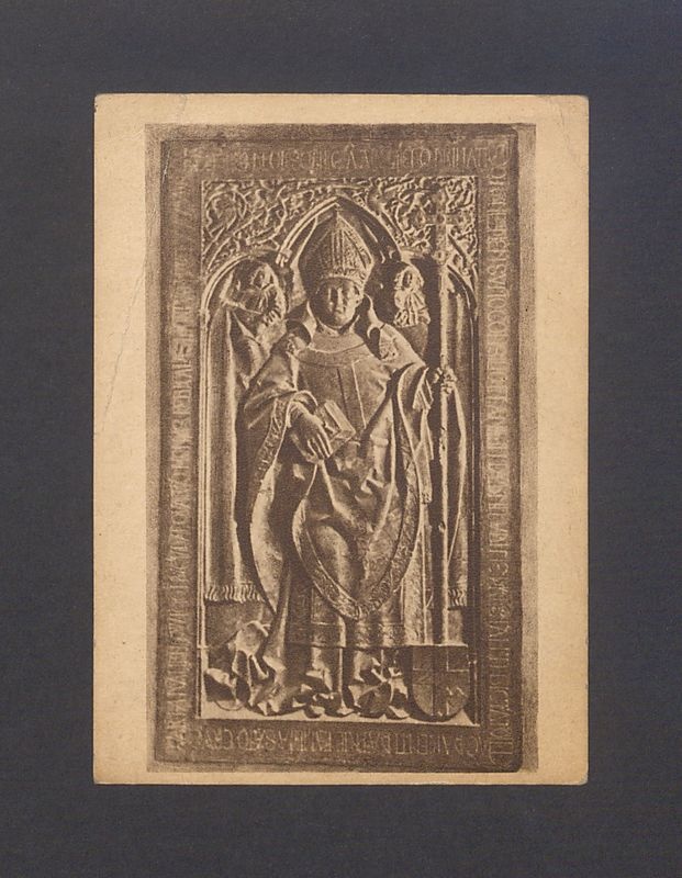 Gniezno, katedra. Płyta nagrobna arcybiskupa prymasa Zbigniewa Oleśnickiego. Dzieło Wita Stwosza.