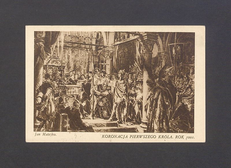Koronacja pierwszego króla. Rok 1001, według Jana Matejki.
