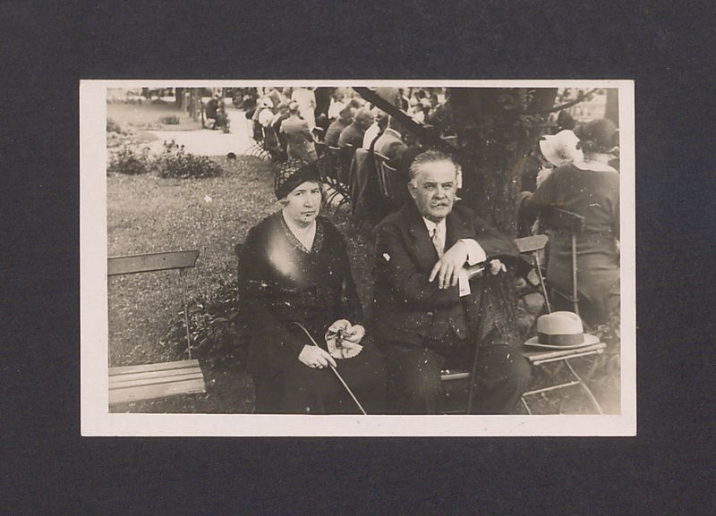 Józef Przybyszewski z żoną.