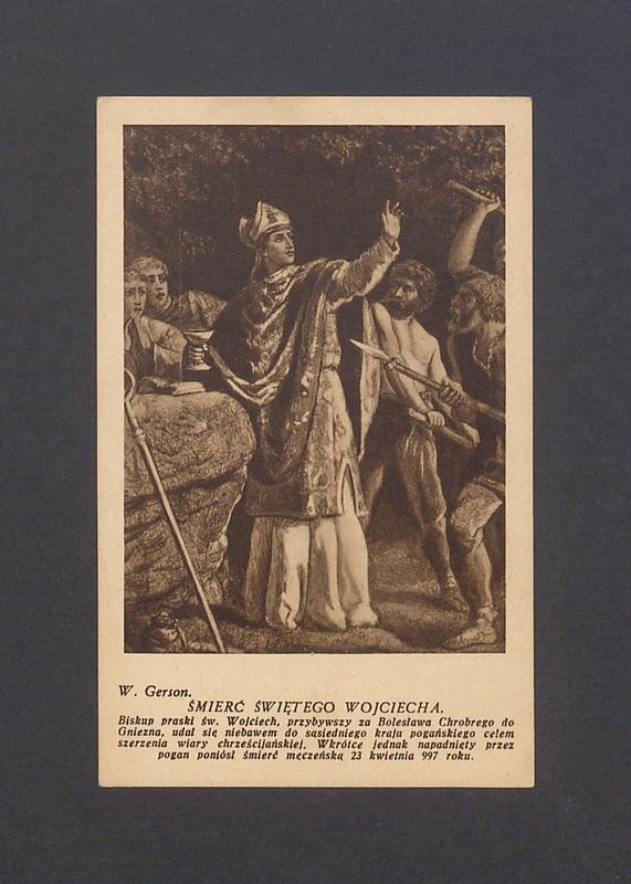Śmierć św. Wojciecha według W. Gersona.