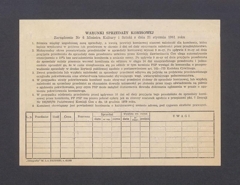 Pokwitowanie komisowe. Z cyklu "Matka" V rysunek