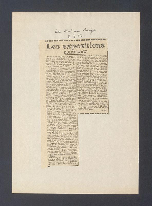 Recenzja. Les expositions Kulisiewicz