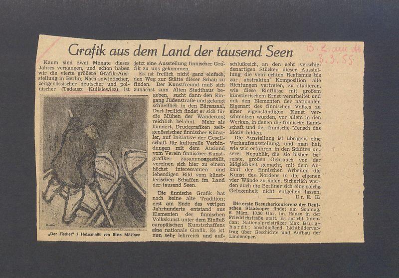 Grafik aus dem Land der tausend Seen