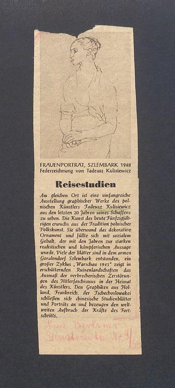 Recenzja, Reisestudien