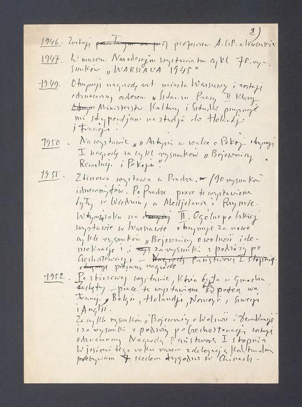 W 1937 roku studiuję osiem miesięcy we Włoszech i Francji [...]