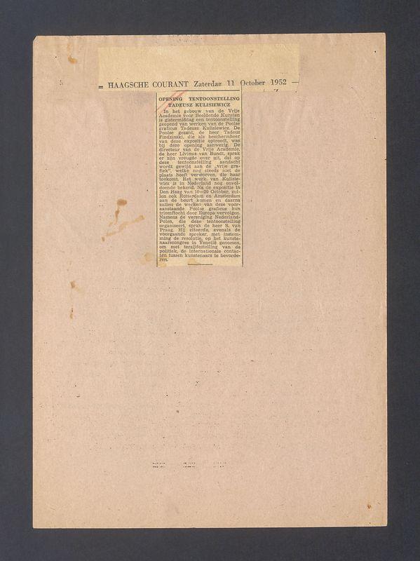 Recenzja. Opening tentoonstelling Tadeusz Kulisiewicz