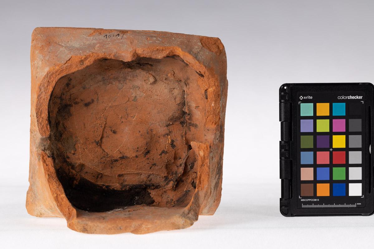 Kafel z motywem roślinnym