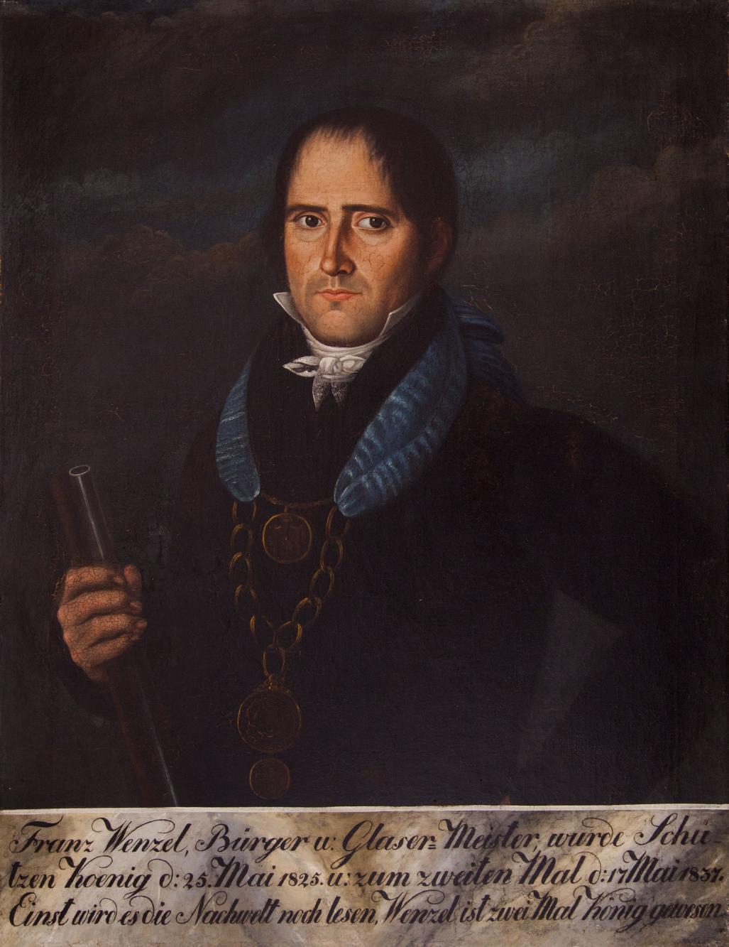 Portret króla kurkowego Franza Wenzela