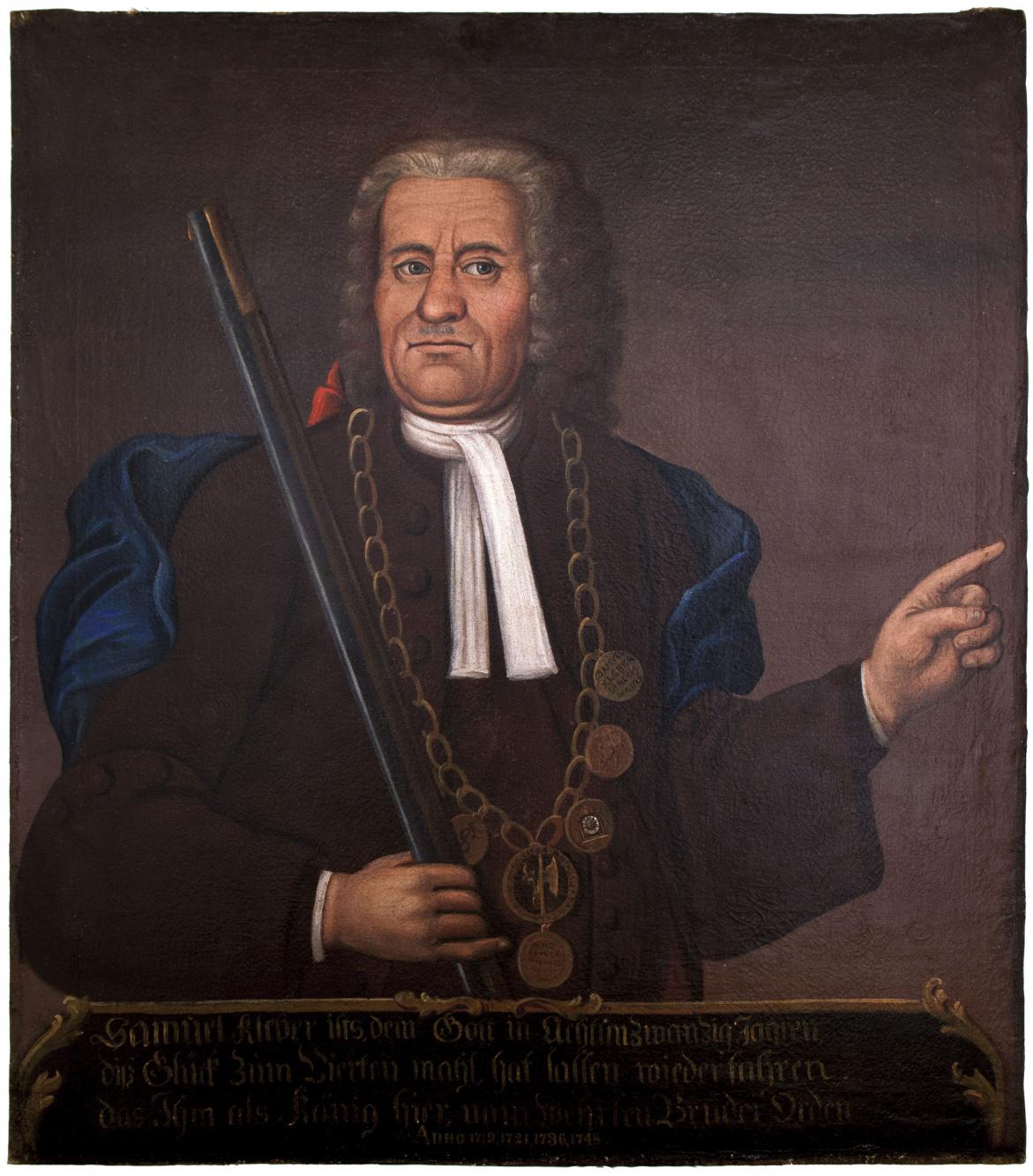 Portret króla kurkowego Samuela Klebera