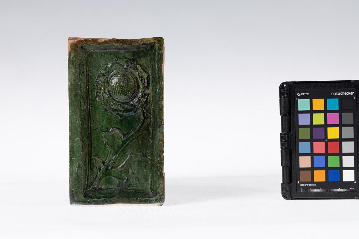 Kafel z rozetą kwiatową