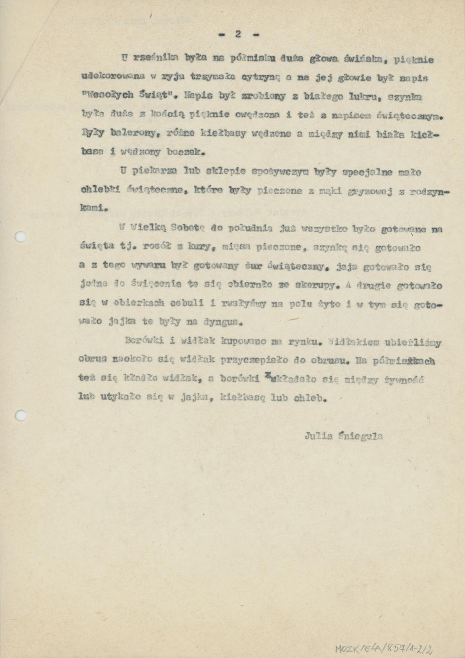 Przygotowanie pożywienia na święta wielkanocne u moich rodziców w 1930 roku