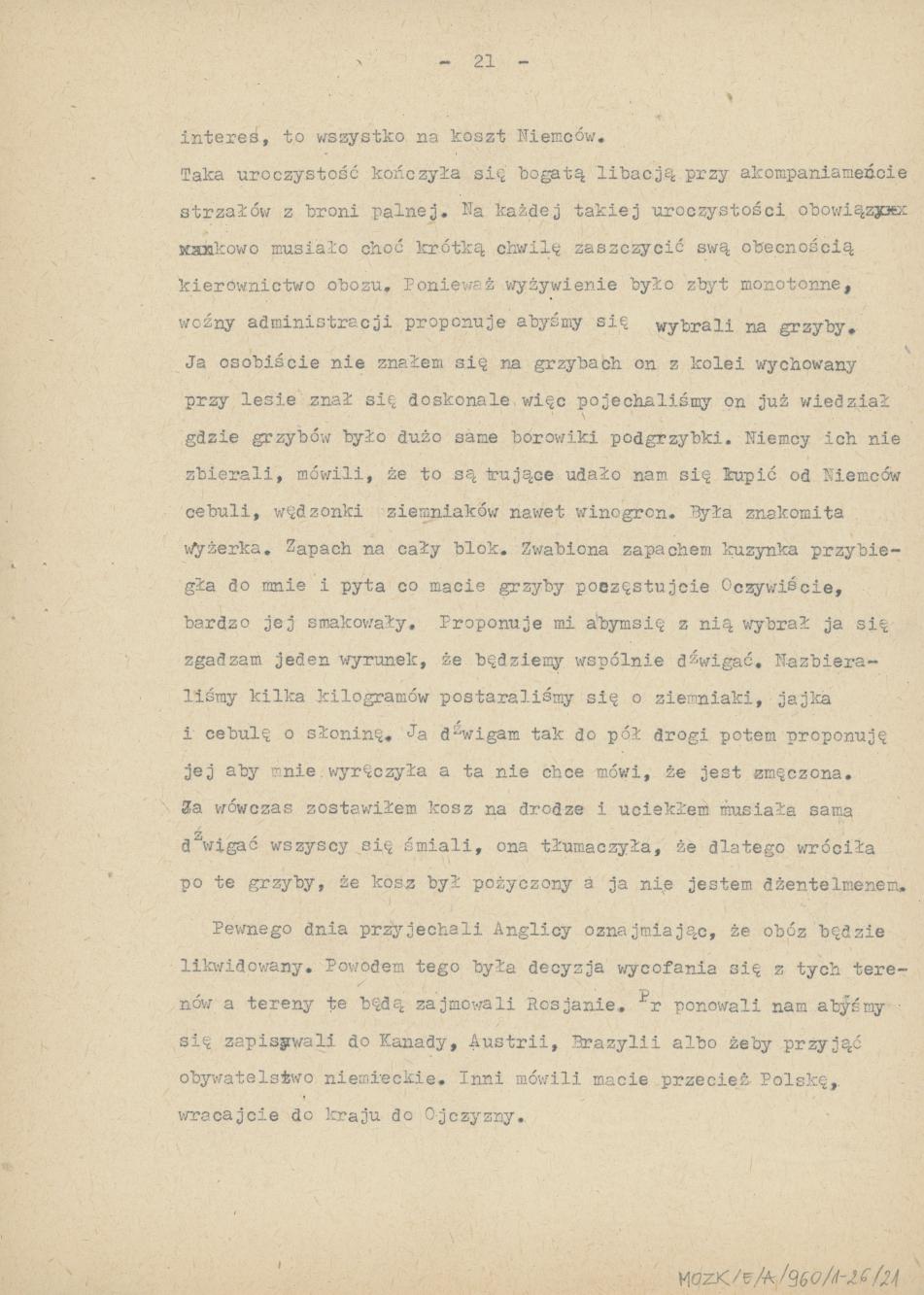 Wspomnienia z przymusowych robót w Niemczech, cz. 2