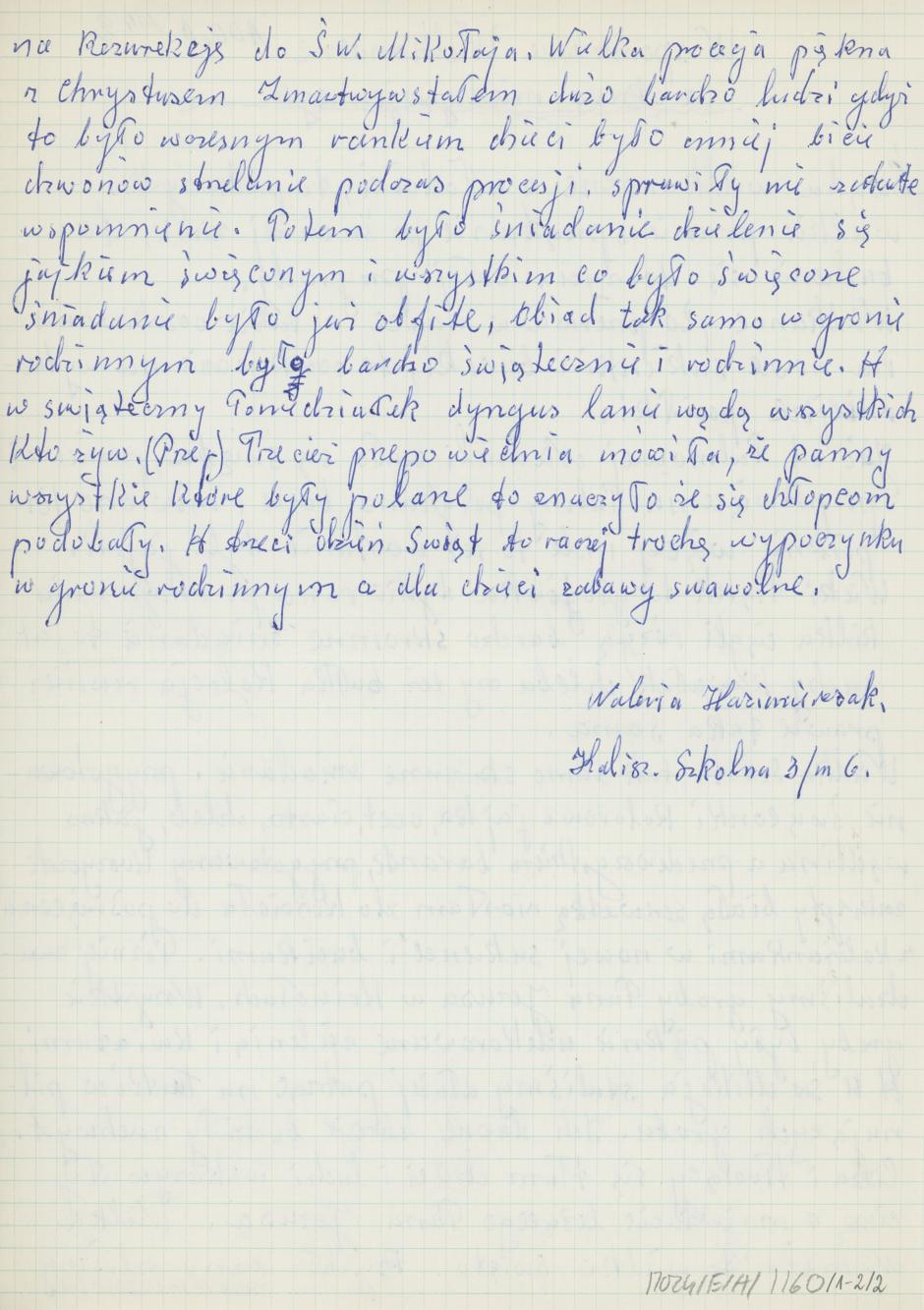 Wspomnienie wielkanocne z okresu międzywojennego