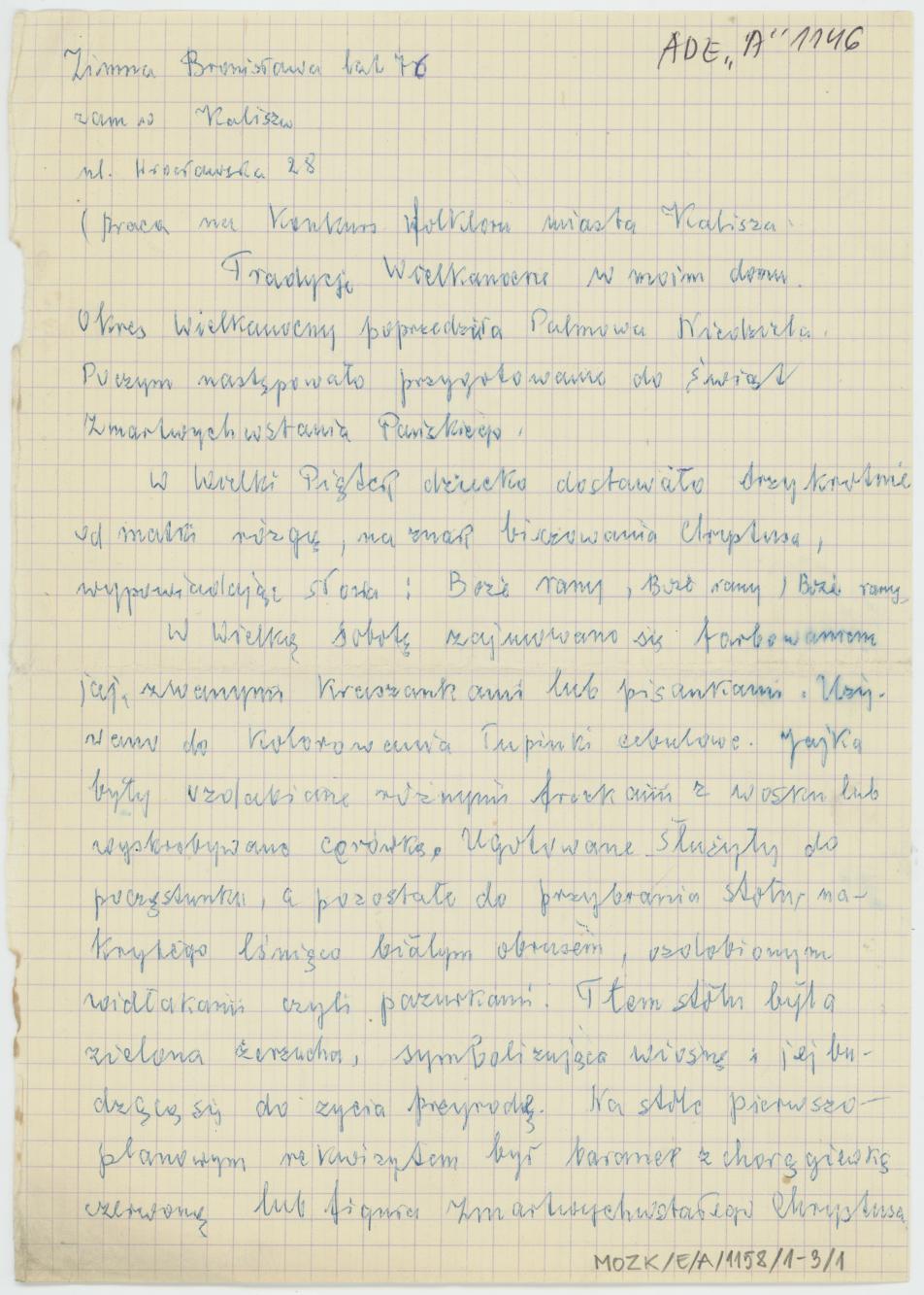 Tradycje wielkanocne w moim domu