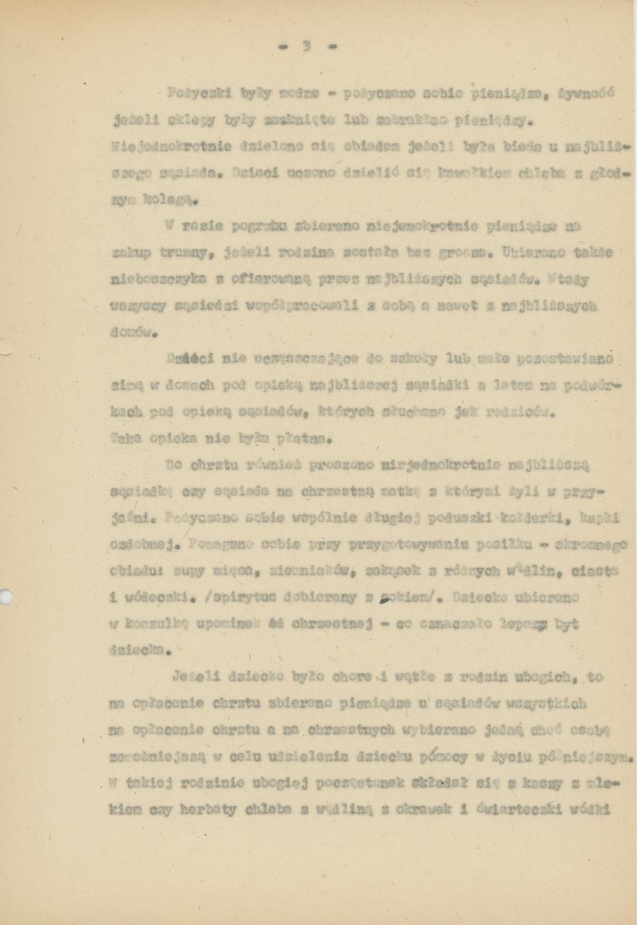 Współżycie sąsiedzkie - lata 1920-30