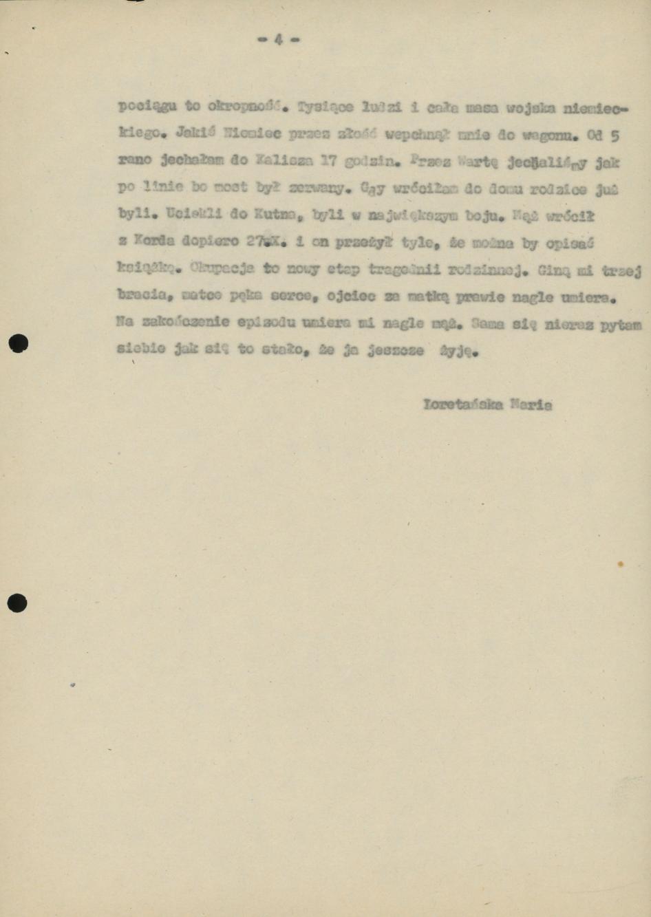 Moja ucieczka w dniu 1 września 1939 r.