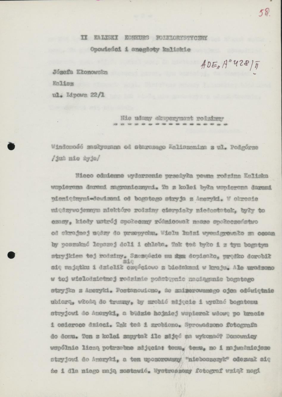 Nieudany eksperyment rodzinny