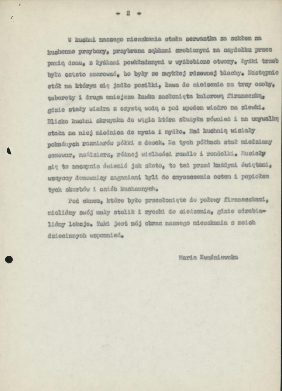 Umeblowanie mieszkania robotniczego w Kaliszu