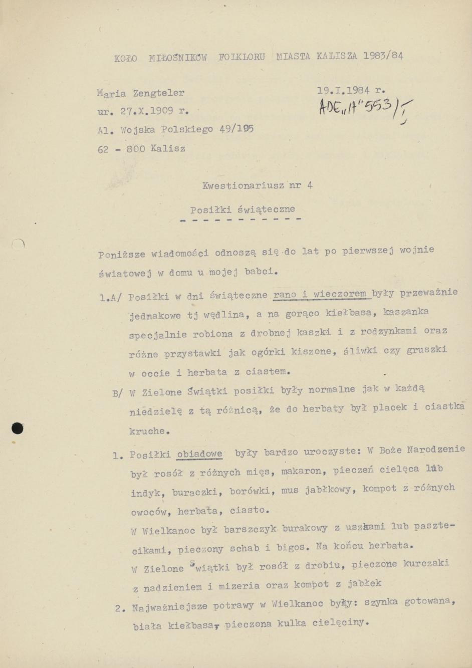 Posiłki świąteczne