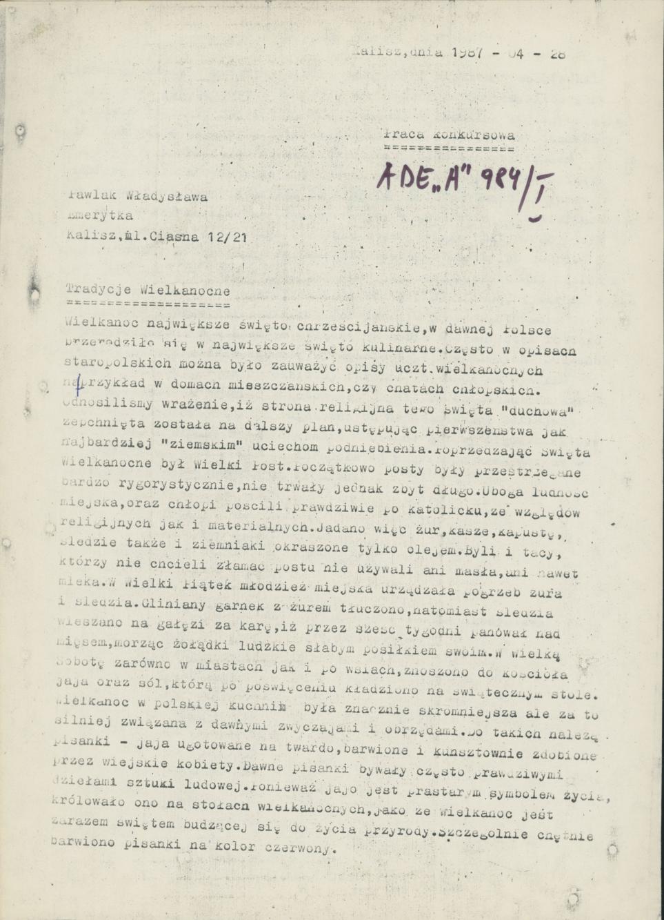 Tradycje wielkanocne