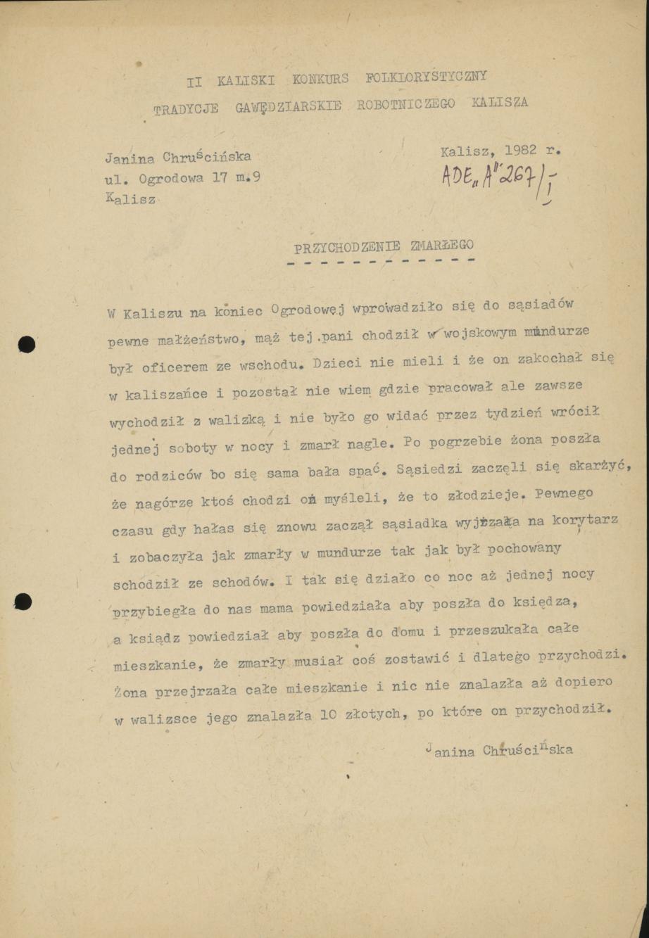 Przychodzenie zmarłego